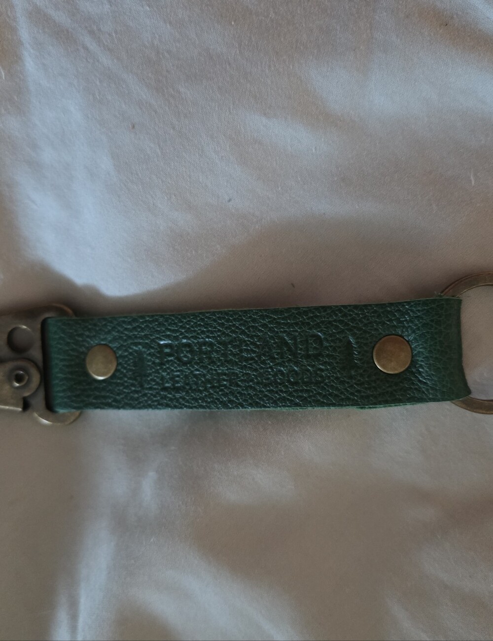 PLG Dk. Green Leather Key Fob - Accessory (Large)